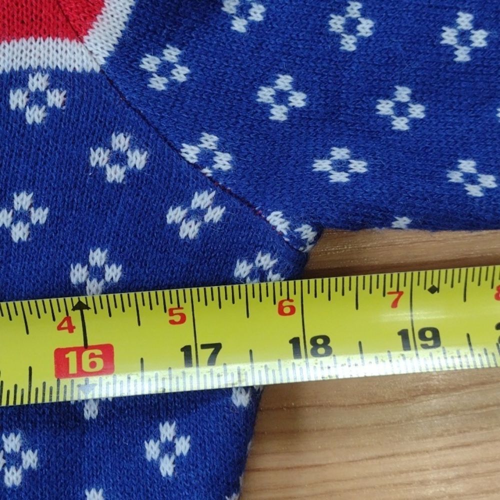 NFL Team Apparel New York Giants V Neck Long Sleeve Sweater Size Small - Picture 8 of 9
